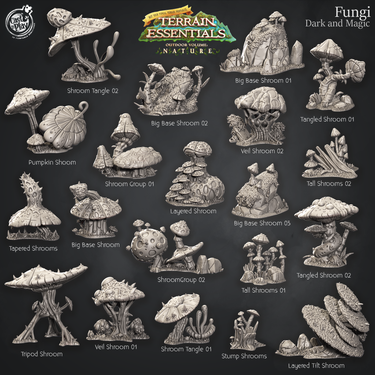 Fungi Terrain - Dark and Magic Fungi